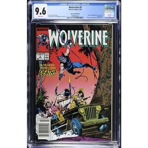 Wolverine #5 (1988)(Newsstand) RARE  Sharp !- CGC 9.8/WP    865012
